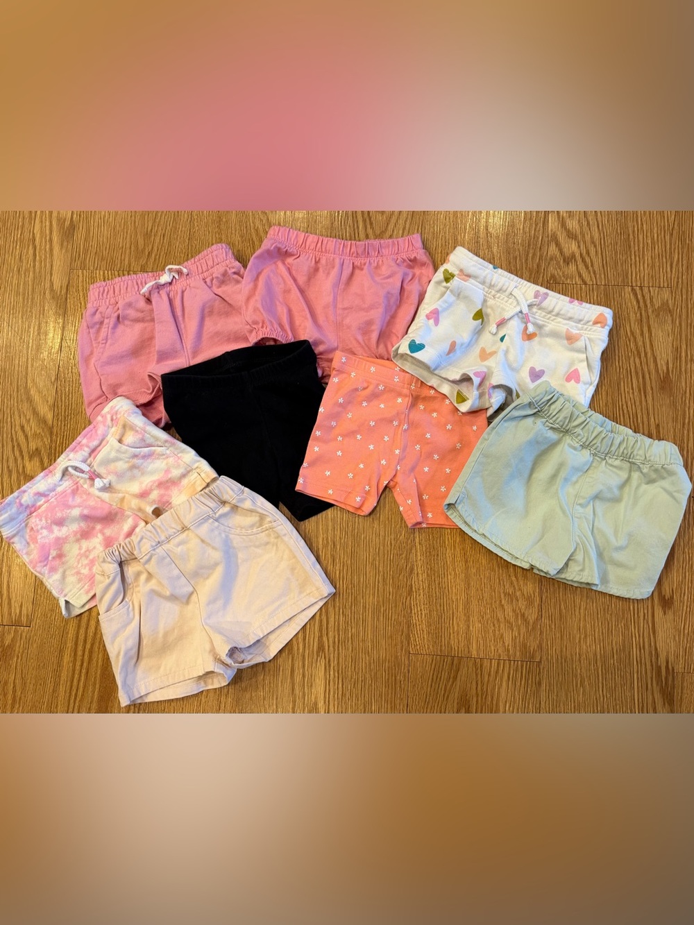Baby Girl 12M Shorts Lot of 9 Cat & Jack Carter’s Summer Shorts